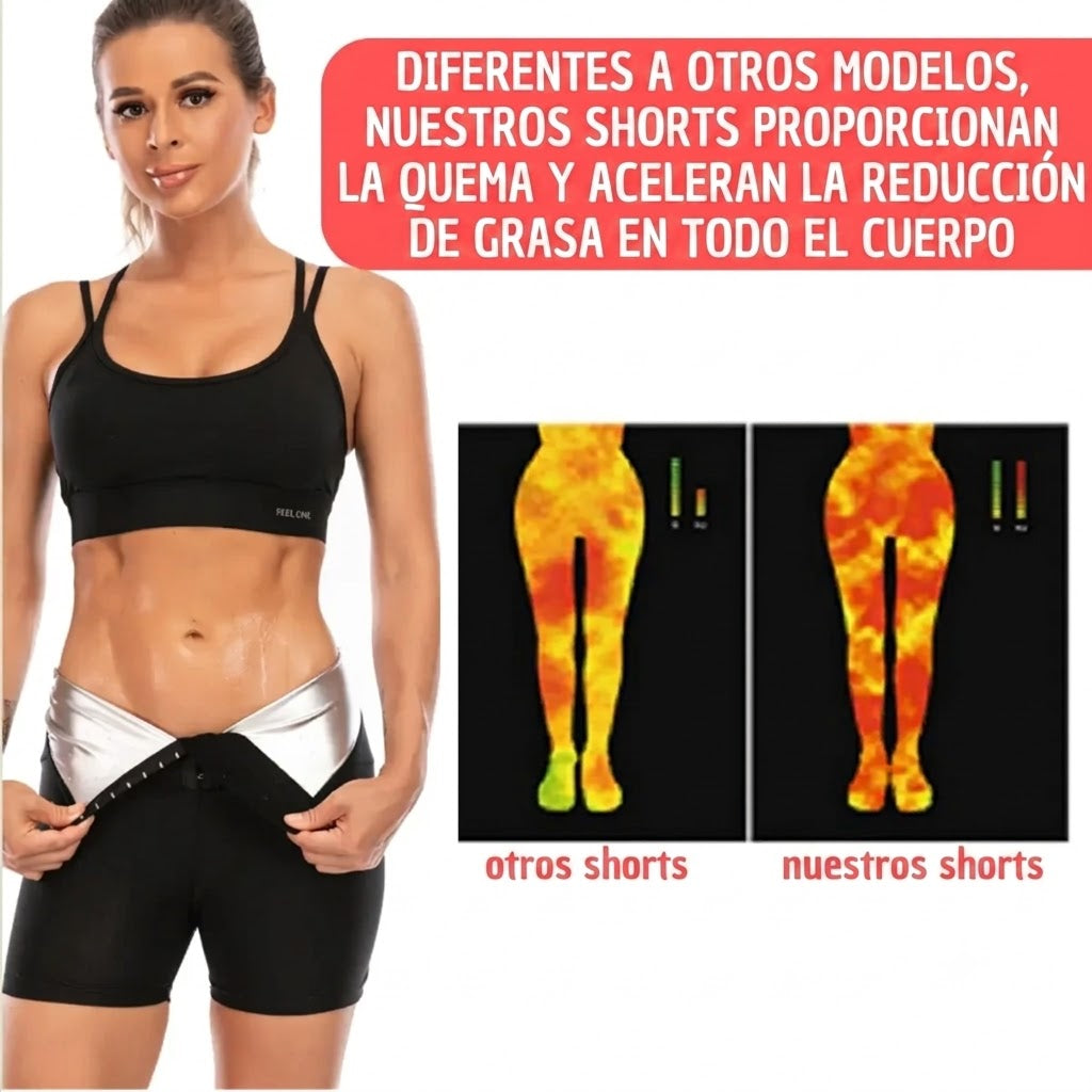 🔥 FAJA SHORT SAUNA – MOLDEA TU FIGURA Y RESALTA TUS CURVAS 🔥