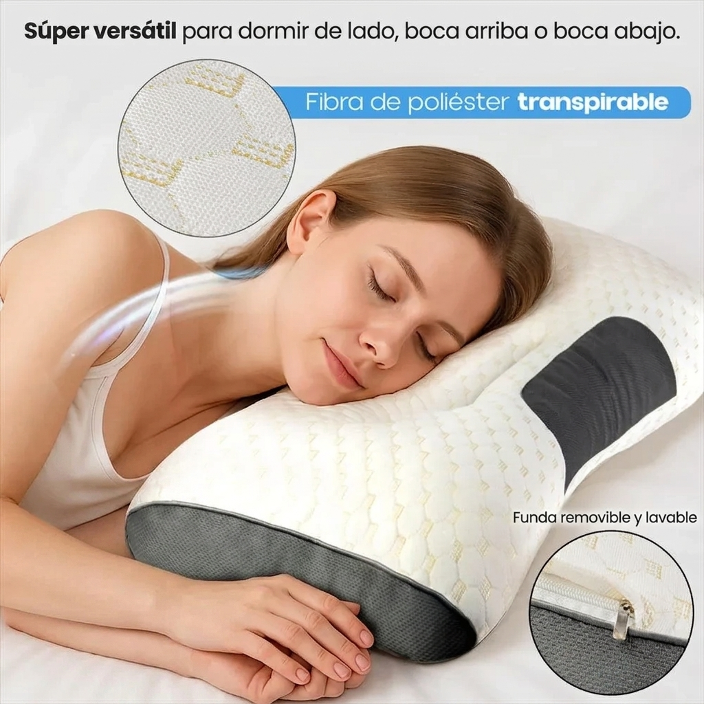 Almohada Ergonómica Ortopédica UltraComfort™ Pro